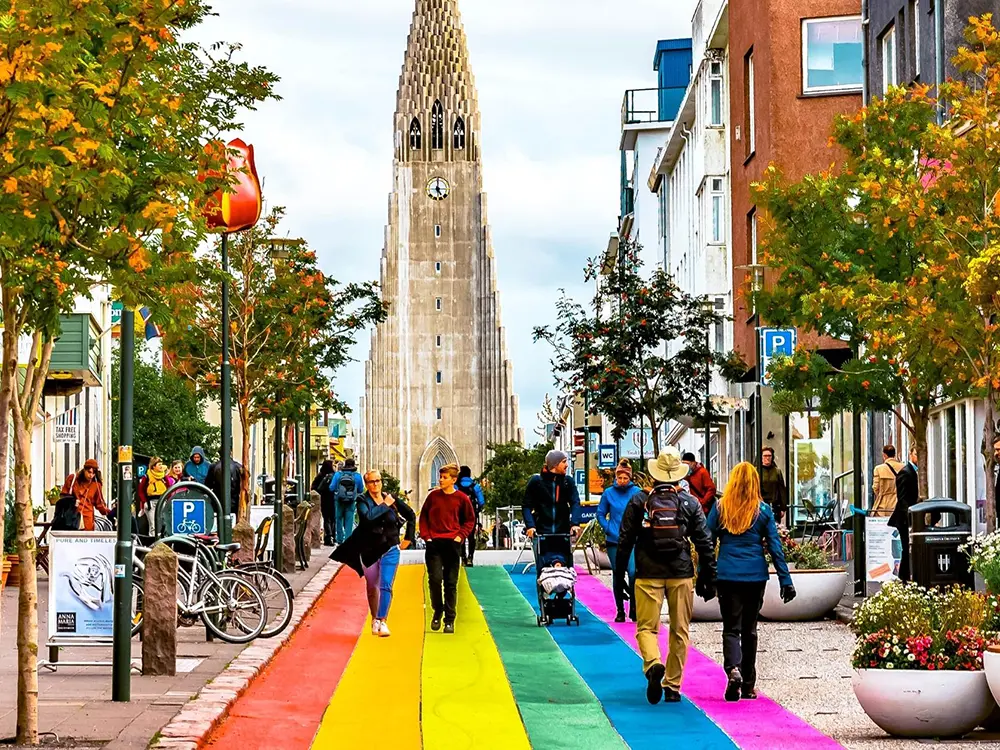 Rainbow Street Reykjavik